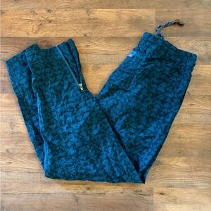 Geometric Patterned Blue Joggers 80’s Size Medium Sasap Men’s